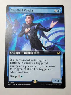 Starfield Vocalist -Extended Art- Edge of Eternities Regular Rare EOE 328 mtg NM - Image 1
