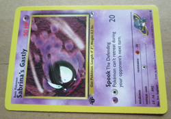 Sabrina's Gastly - 93/132 - 1st Edition Common WOTC TCG—Gym Heroes Pokemon Card - Image 3