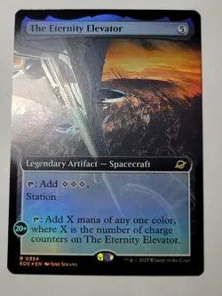 The Eternity Elevator -Extended Art Foil- Edge of Eternities Rare EOE 354 mtg NM - Image 1