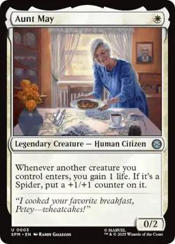Aunt May 0003 Magic The Gathering Spider-Man TCG Regular English NM/Mint - Image 1
