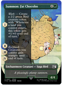 Summon: Fat Chocobo (Borderless) - 0371 - Final Fantasy - MTG - NM/M - Image 1