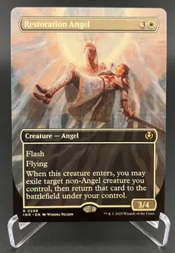Restoration Angel (Borderless, Regular #299, NM) Innistrad Remastered (INR), MTG - Image 1