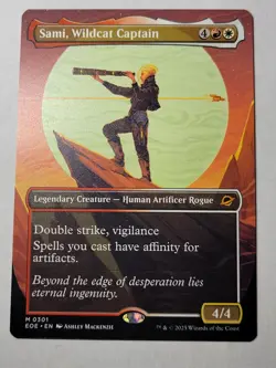 Sami, Wildcat Captain -Borderless- Edge of Eternities Mythic EOE 301 mtg NM/M - Image 1
