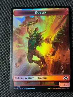 Goblin 5 / Thopter 10 - Token - Foil - DFT - NM - MTG Magic the Gathering - Image 1