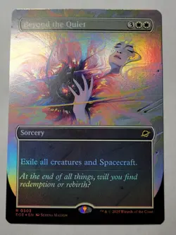 Beyond the Quiet -Borderless Foil- Edge of Eternities Rare EOE 303 R mtg NM/M - Image 1