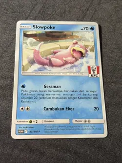 Slowpoke - 183/SM-P - NM - Indonesian KFC - Promo - Pokemon - B1-48 - Image 1