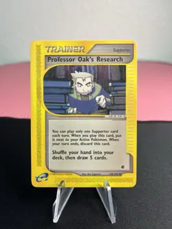 Professor Oak's Research 149/165 Trainer Pokemon Expedition Base Set E-Reader! - Image 1