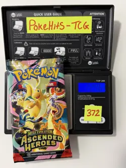 (HEAVY)🔥 22.46g Pokemon TCG Ascended Heroes Booster Pack Factory Sealed✅ - Image 1