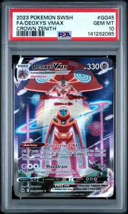 2023 Pokemon Sword And Shield Crown Zenith #GG45 Fa/Deoxys Vmax PSA 10 - Image 1