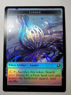 Lander/Drone Token -Double-Sided Foil- Edge of Eternities EOE 3/5 T mtg NM/M - Image 1