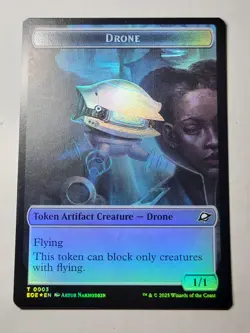 Lander/Drone Token -Double-Sided Foil- Edge of Eternities EOE 3/5 T mtg NM/M - Image 2