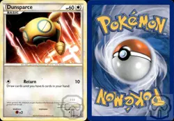 Dunsparce 29/95 UC HGSS Unleashed Pokemon NM/M - Image 2