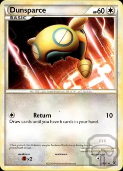 Dunsparce 29/95 UC HGSS Unleashed Pokemon NM/M - Image 3