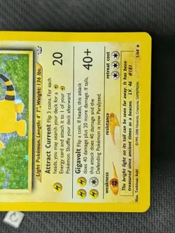 Ampharos 1/64 - Neo Revelation Unlimited Holo Rare Pokemon TCG HP Swirl - Image 5