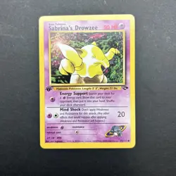 SABRINA'S DROWZEE 95/132 COMMON GYM CHALLENGE POKEMON NM 1st Edition - Image 1