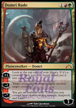 Domri Rade 1x FOIL GTC MTG Gatecrash Mythic MINT red green - Image 1