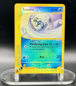 Totodile 135/165 Reverse Holo Pokemon Expedition 2002 Wotc Vintage LP/MP - Image 2