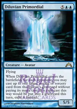 Diluvian Primordial 1x FOIL GTC MTG Gatecrash Rare MINT blue - Image 1
