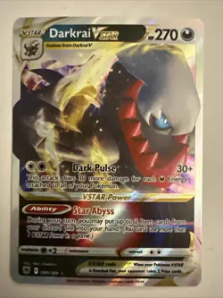 Pokemon Darkrai Vstar 99/189 Astral Radiance Ultra Rare Holo LP - Image 1