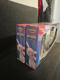 2 PACK! Pokemon TCG Prismatic Evolutions Premium Figure Collection Box Sealed - Image 3
