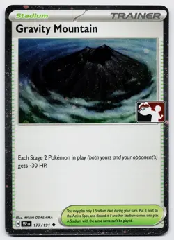Pokemon TCG Gravity Mountain 177/191 Prize Pack Stamped Cosmo Holo w/ Swirl NM - Image 3