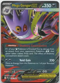 MEGA GENGAR EX 056/094 DOUBLE RARE PHANTASMAL FLAMES POKEMON HOLO NM - Image 1