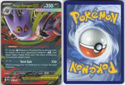 MEGA GENGAR EX 056/094 DOUBLE RARE PHANTASMAL FLAMES POKEMON HOLO NM - Image 3