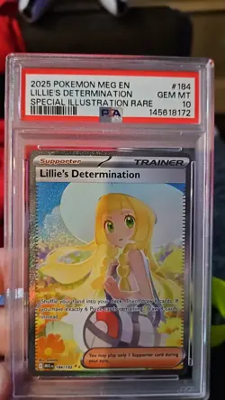 Pokemon TCG: Lillie's Determination - 184/132 Mega Evolution SIR - PSA 10 - Image 1