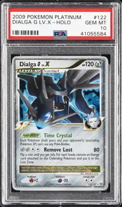 2009 POKEMON PLATINUM #122 DIALGA G LV.X-HOLO PSA 10 - Image 1