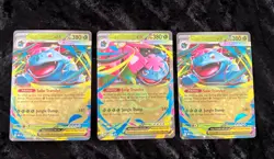 3- Pokemon Mega Evolution Venusaur ex 2-Double Rare 003/132 & 013 Promo Black ⭐ - Image 1