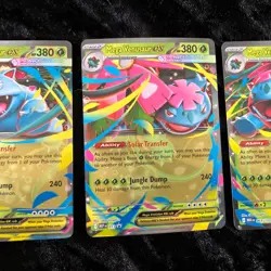 3- Pokemon Mega Evolution Venusaur ex 2-Double Rare 003/132 & 013 Promo Black ⭐ - Image 4