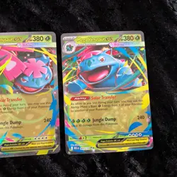3- Pokemon Mega Evolution Venusaur ex 2-Double Rare 003/132 & 013 Promo Black ⭐ - Image 5