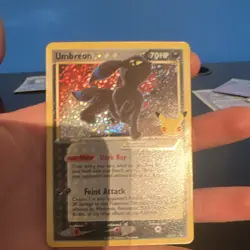 Pokemon Umbreon Star 17/17 Celebrations Holo 70HP Feint Attack - Image 4