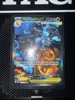 2025 Pokemon Phantasmal Flames MEGA CHARIZARD X EX #125/094 SIR English - Image 1