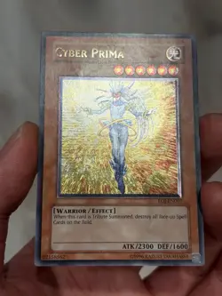 Yugioh Enhanced Ultimate Rare Cyber Prima EOJ Unlimited MP - Image 2