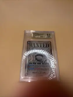 BGS 9.5- Monkey D. Luffy OP05-119 Wanted SP - One Piece OP09 English Emperors - Image 3