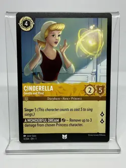 Disney Lorcana First Chapter-Cinderella-Gentle And Kind-Non Foil #3/204 - Image 1