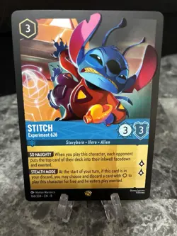 Disney Lorcana TCG Stitch Experiment 626 Legendary 166/204 NM - Image 1