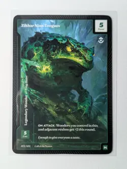 Wonders of The First Zilthar None-Tongues Mythic Rare Call Of The Stones 072/402 - Image 1