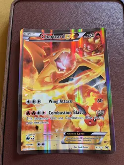 TCG JUMBO CHARIZARD EX XY121 FULL ART POKEMON GENERATIONS BLACK STAR PROMO Card - Image 1