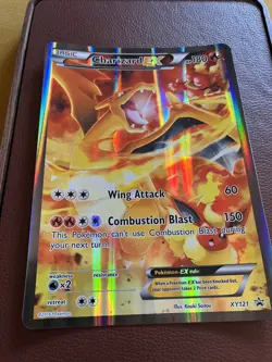 TCG JUMBO CHARIZARD EX XY121 FULL ART POKEMON GENERATIONS BLACK STAR PROMO Card - Image 2