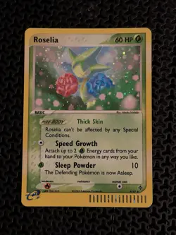 Pokemon TCG Roselia EX Dragon Holo Rare Card 9/97 - Image 1