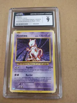 Pokemon Mewtwo 014/034 Trading Card Game Classic CGC 9 Holo Pokemon TCG Card - Image 1