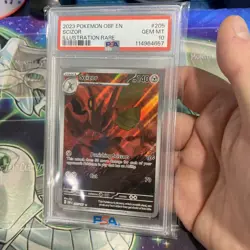 2023 Pokemon Scizor Illustration Rare PSA 10 Card #205/197 Obsidian Flames EN - Image 2
