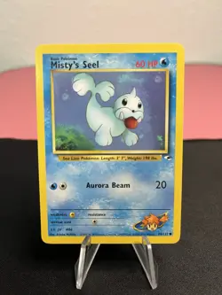 Misty's Seel 088/132 Pokemon Gym Heroes Vintage Trading Card - Image 1