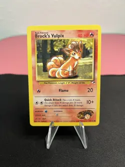 Brock's Vulpix 073/132 Pokemon Gym Heroes Vintage Trading Card - Image 1