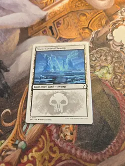 Snow-Covered Swamp White Border MTG Mystery Booster 2 - Pack Fresh - - Image 1