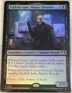 Endrek Sahr, Master Breeder Commander Masters Foil freshly opened - Image 1