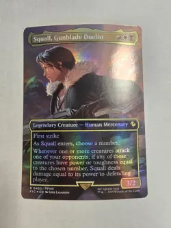 Squall, Gunblade Duelist (Borderless) Commander: Final Fantasy Foil - Image 1