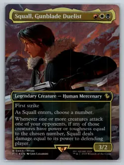 Squall, Gunblade Duelist (Borderless) Commander: Final Fantasy Foil - Image 1